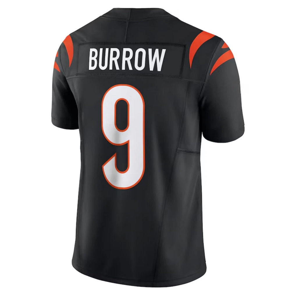 Yuxns C.Bengals #9 Joe Burrow Player Black Vapor F.U.S.E. Limited Stitched Jerseys