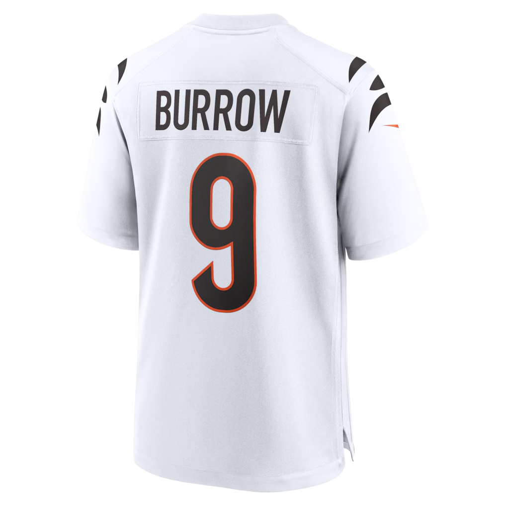 Yuxns C.Bengals #9 Joe Burrow White Game Stitched Jerseys