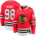 Yuxns C.Blackhawks #98 Connor Bedard Red Home Breakaway Player Jerseys