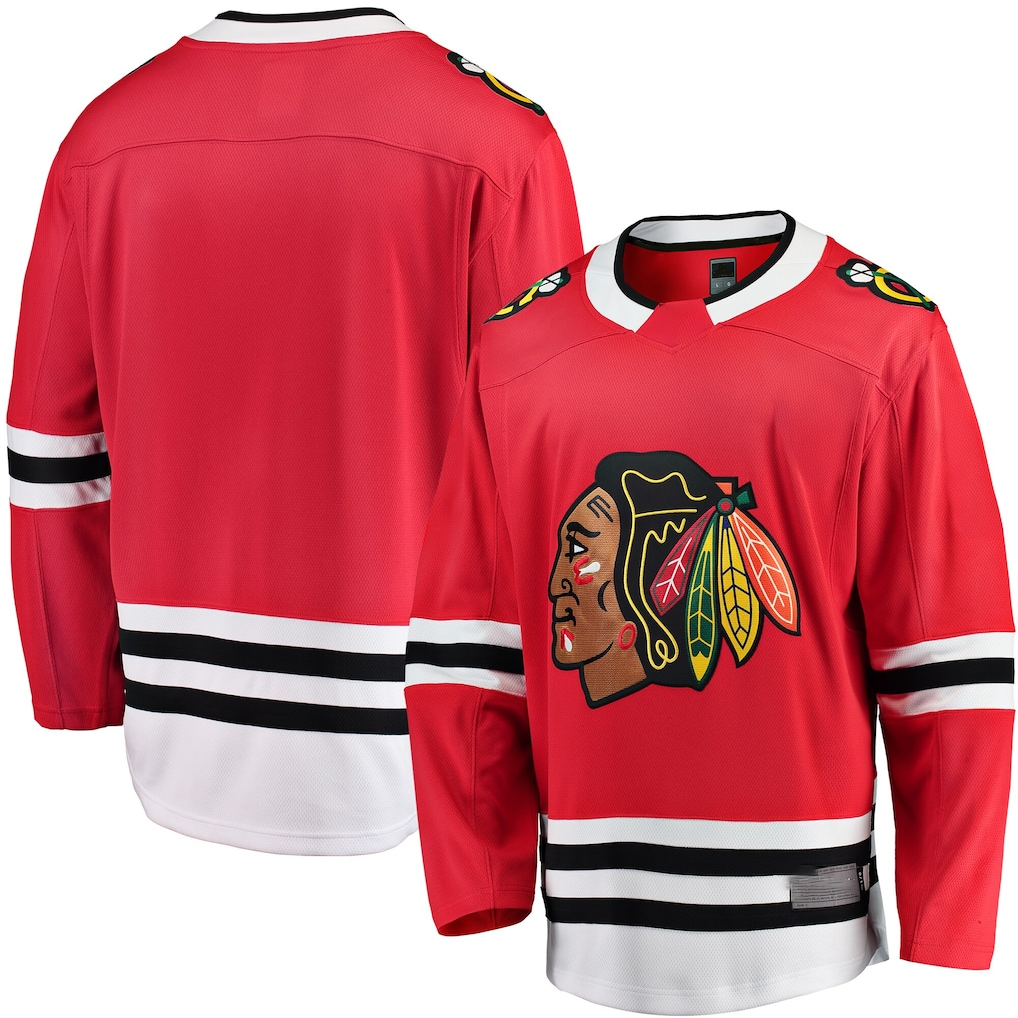 Yuxns C.Blackhawks Red Breakaway Home Jerseys