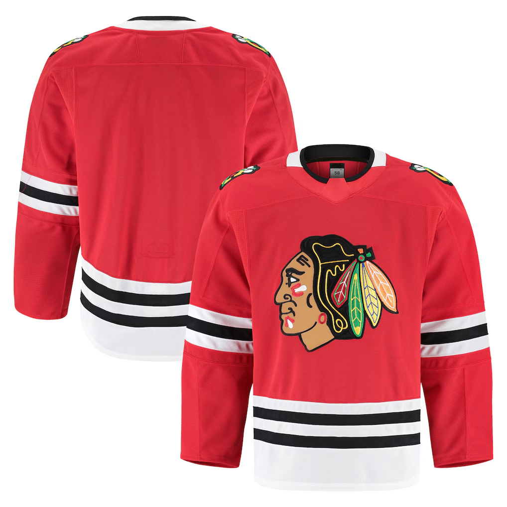 Yuxns C.Blackhawks Red Home Authentic Pro Jerseys