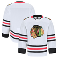 Yuxns C.Blackhawks White Away Authentic Pro Jerseys
