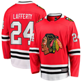 Yuxns C.Blackhawks #24 Sam Lafferty  Red Home Breakaway Jerseys