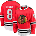 Yuxns C.Blackhawks #8 Ryan Donato Red Home Breakaway Jerseys