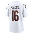Yuxns C.Bengals #16 Bengals Joe Flacco White Game Stitched Jerseys