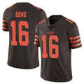 Yuxns C.Browns #16 Isaiah Bond Player Brown Vapor Limited Stitched Jerseys