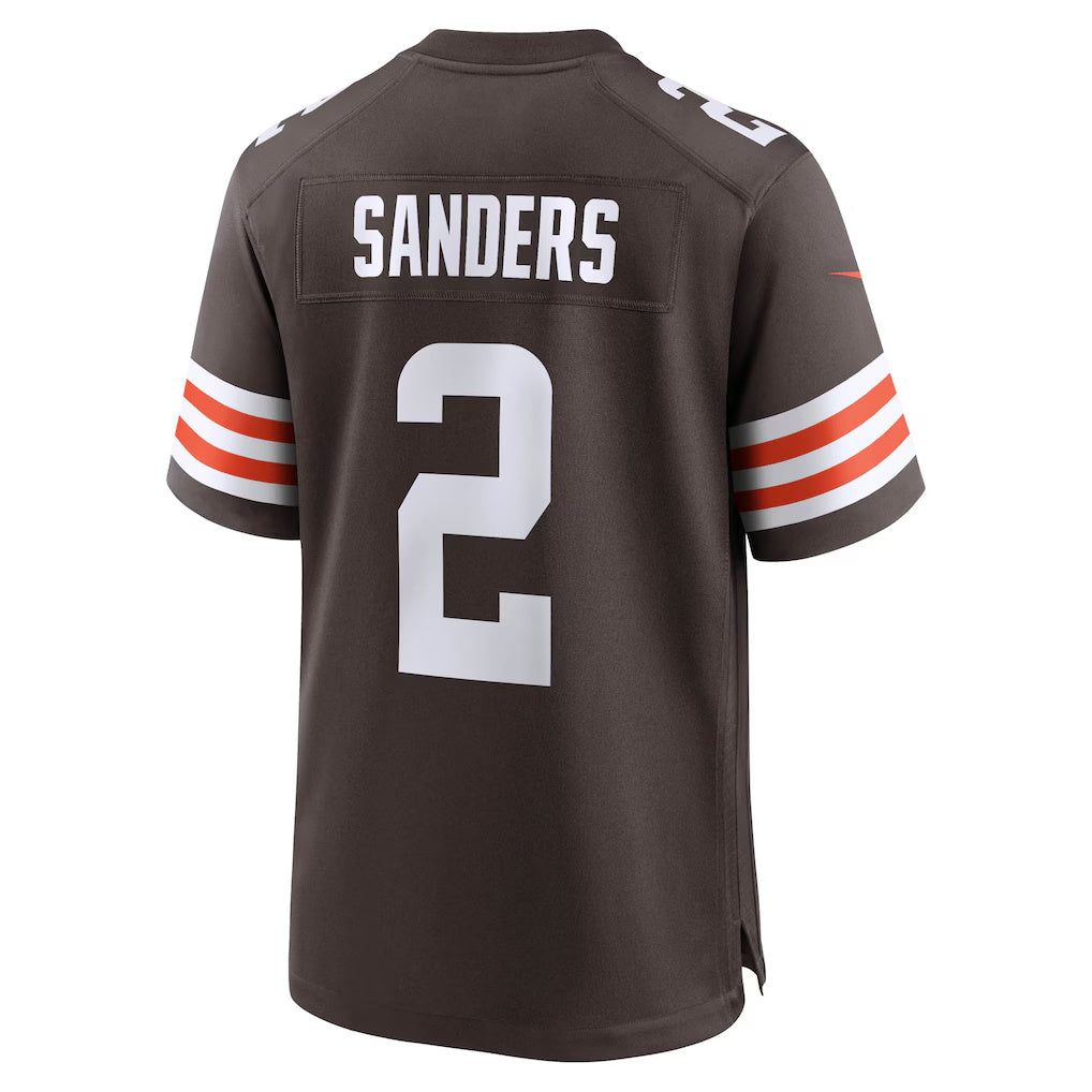 Yuxns C.Browns #2 Shedeur Sanders Brown Game Stitched Jerseys