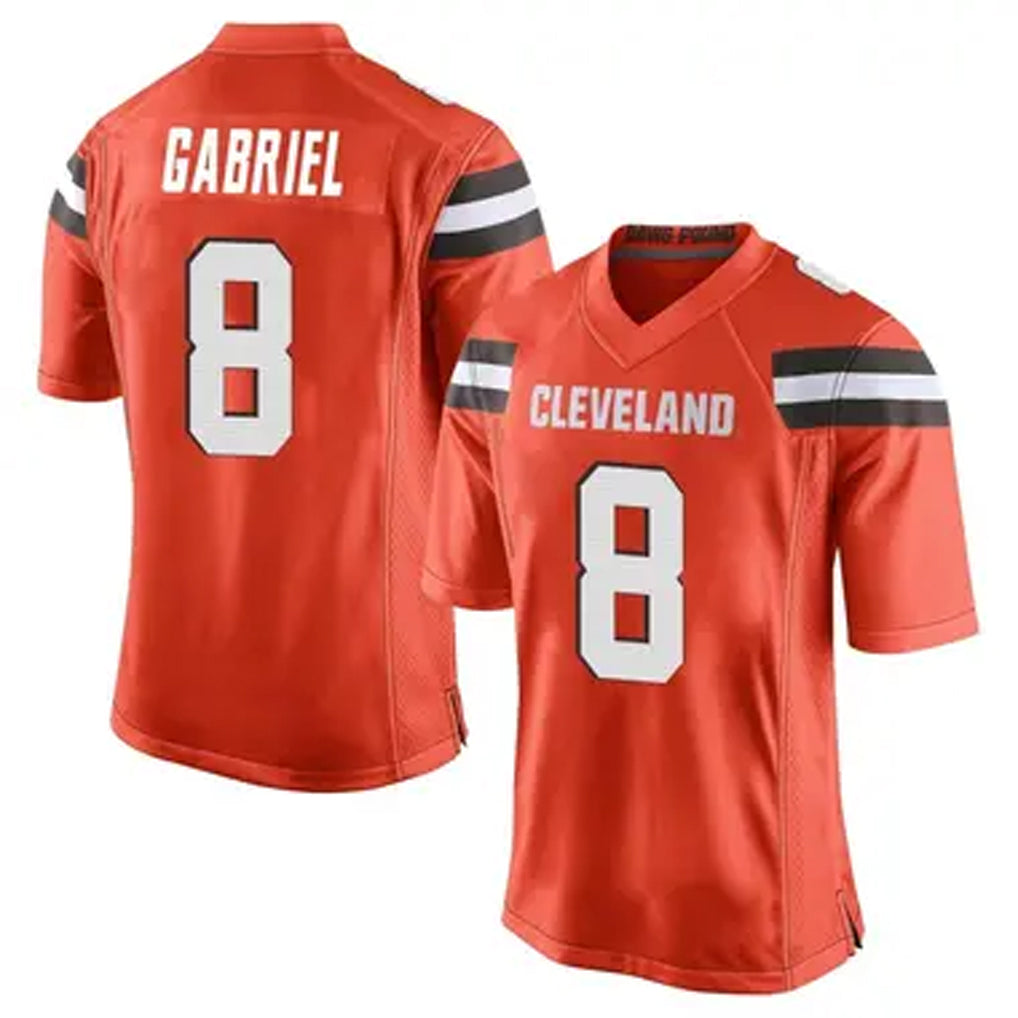 Yuxns C.Browns #8 Dillon Gabriel Player Orange Game Stitched Jerseys