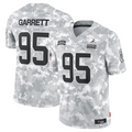 YuxnsC.Browns #95 Myles Garrett Player Arctic Camo Salute to Service Limited Stitched Jerseys