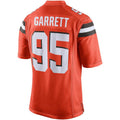 Yuxns C.Browns #95 Myles Garrett Player Orange Game  Stitched Jerseys