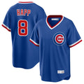 Yuxns C.Cubs #8 Ian Happ Player Royal T-shirt Cooperstown Collection Limited Stitched Jerseys