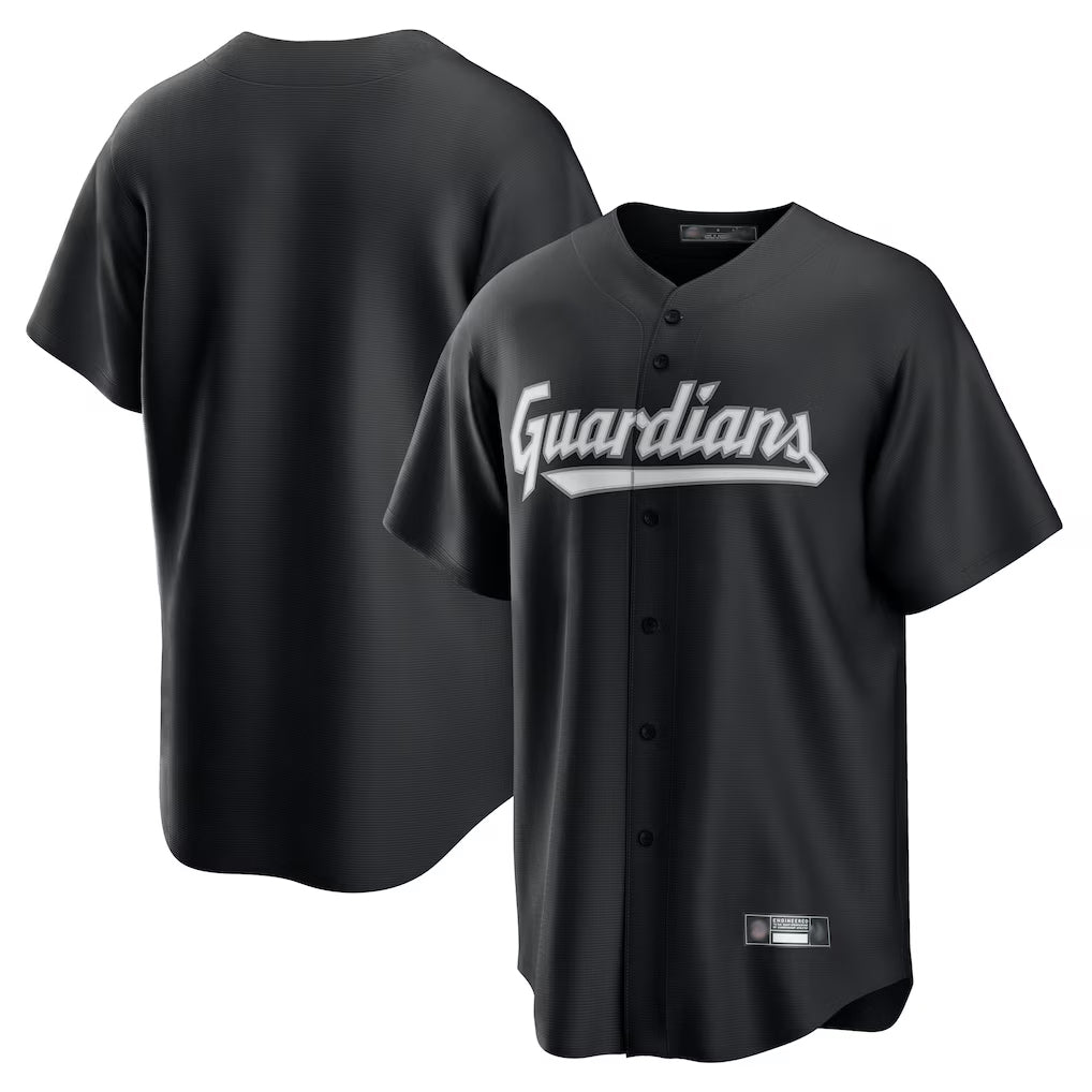 Yuxns C.Guardians ## Guardians Blank Player Black Home Game Stitched Jerseys