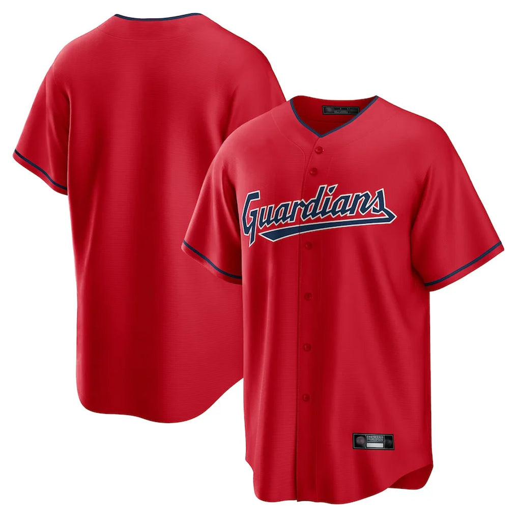 Yuxns C.Guardians ## Guardians Blank Player Red Home Game Stitched Jerseys