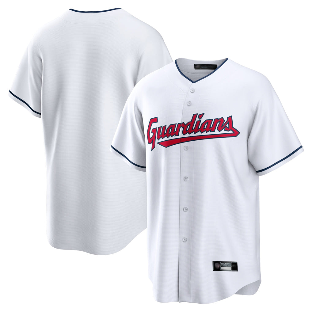 Yuxns C.Guardians ## Guardians Blank Player White Home Game Stitched Jerseys