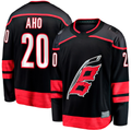 Yuxns C.Hurricanes #20 Sebastian Aho Black Home Breakaway Stitched Jerseys