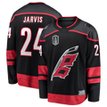 Yuxns C.Hurricanes #24 Seth Jarvis Black 2026 Stanley Cup Final Home Breakaway Stitched Jerseys