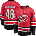 Yuxns C.Hurricanes #48 Jordan Martinook Red Alternate Breakaway Player Stitched Jerseys