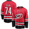 Yuxns C.Hurricanes #74 Jaccob Slavin Red Alternate Breakaway Player Stitched Jerseys