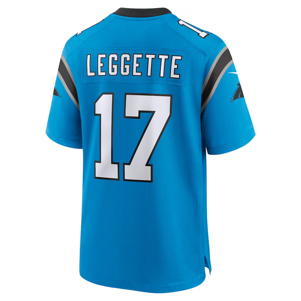 Yuxns C.Panthers #17 Xavier Legette Blue Alternate Game Stitched Jerseys