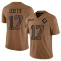 Yuxns C.Panthers #17 Xavier Legette Player Brown Salute To Service Limited Stitched Jerseys