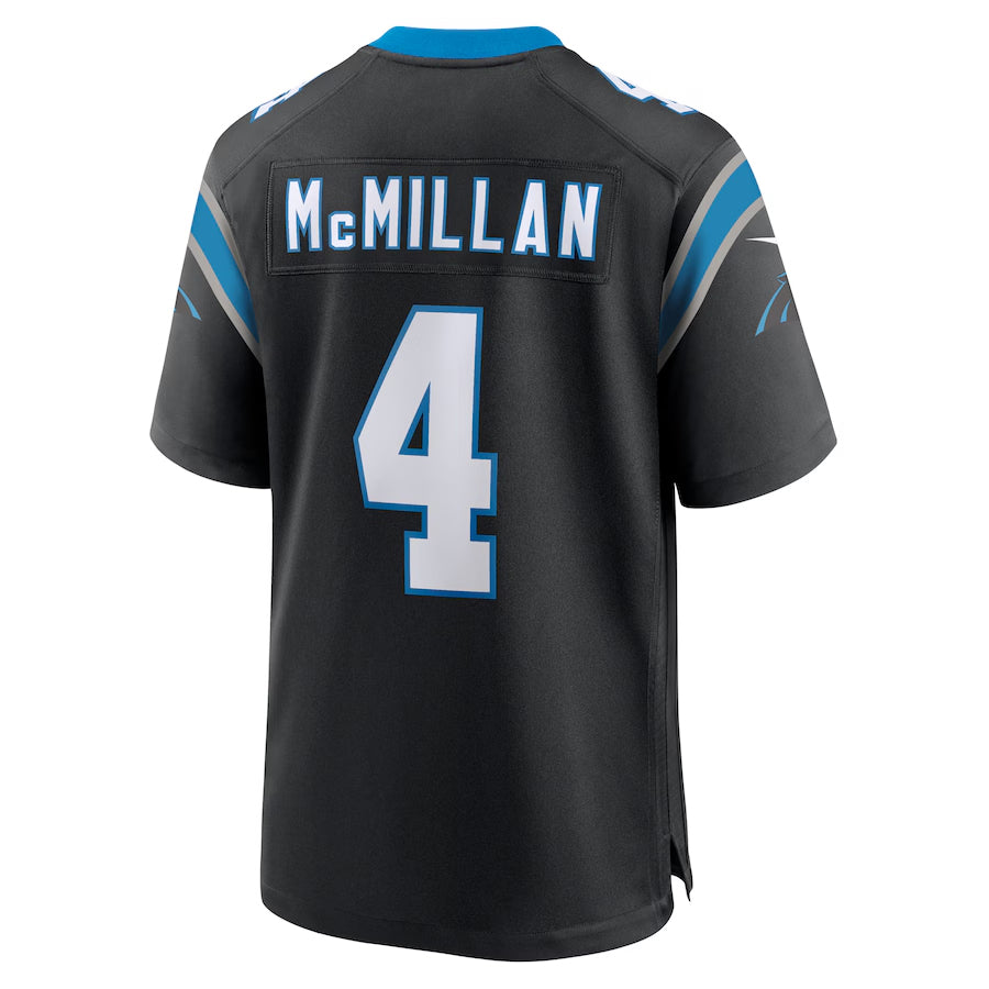 Yuxns C.Panthers #4 Tetairoa McMillan Player Black Game Stitched Jerseys