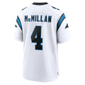 Yuxns C.Panthers #4 Tetairoa McMillan Player White Home Game Stitched Jerseys