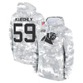 Yuxns C.Panthers #59 Luke Kuechly Player Arctic Camo Salute to Service Hoodies Stitched Jerseys