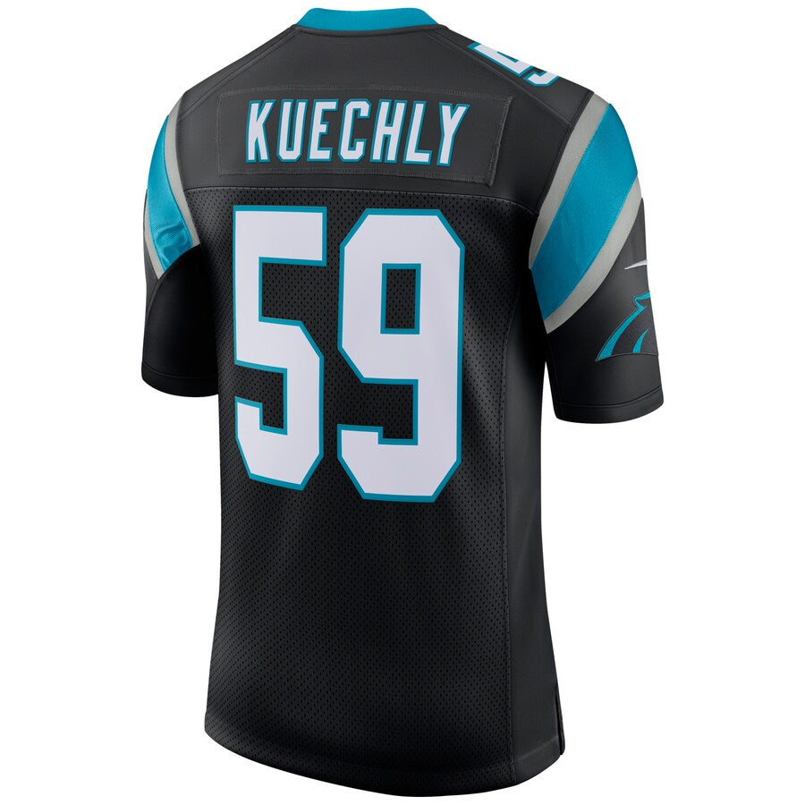 Yuxns C.Panthers #59 Luke Kuechly Player Black Classic Limited Stitched Jerseys