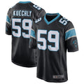Yuxns C.Panthers #59 Luke Kuechly Player b`Black Home Game Stitched Jerseys