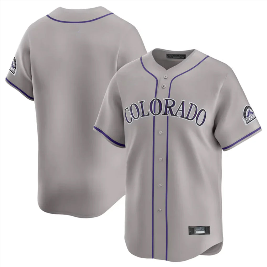 Yuxns  C.Rockies ## Rockies Blank Player Gray Limited Home Stitched Jerseys