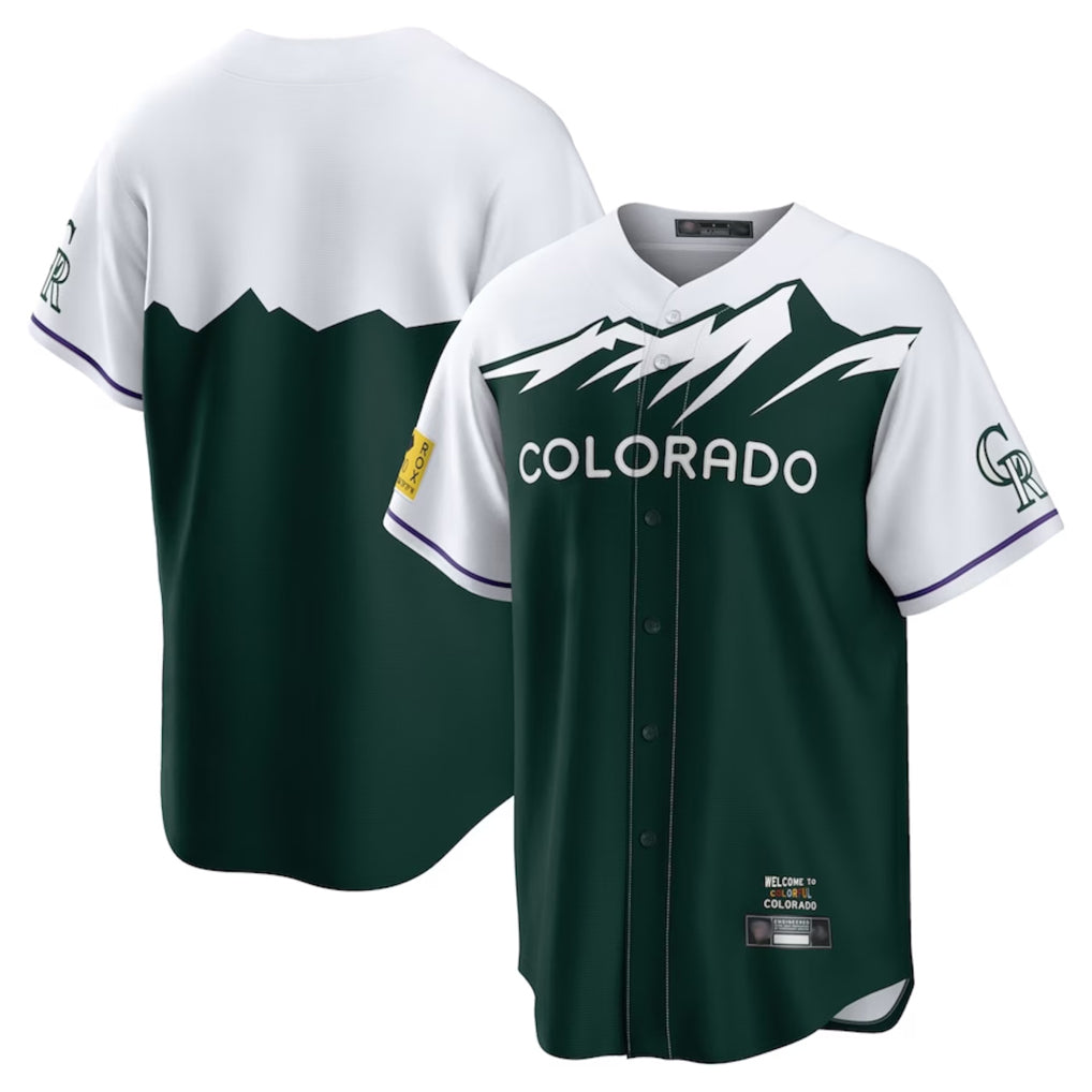 Yuxns  C.Rockies ## Rockies Blank Player Green City Connect Home Game Stitched Jerseys