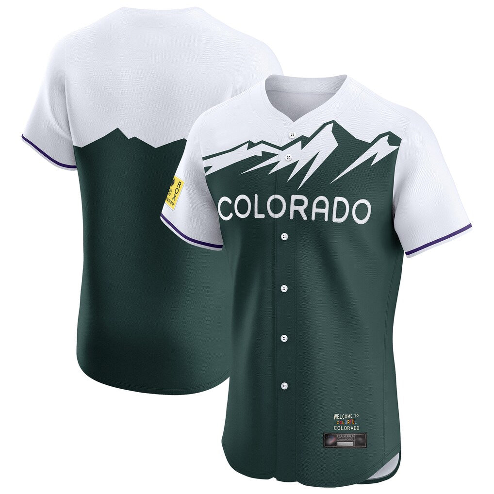 Yuxns  C.Rockies ## Rockies Blank Player Green City Connect Limited Elite Home Stitched Jerseys