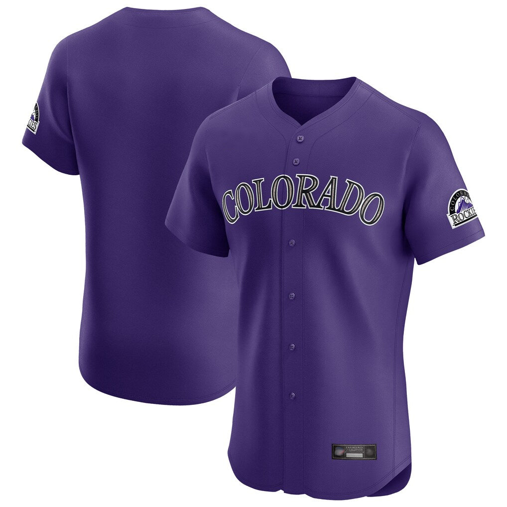 Yuxns  C.Rockies ## Rockies Blank Player Purple Limited Elite Home Stitched Jerseys