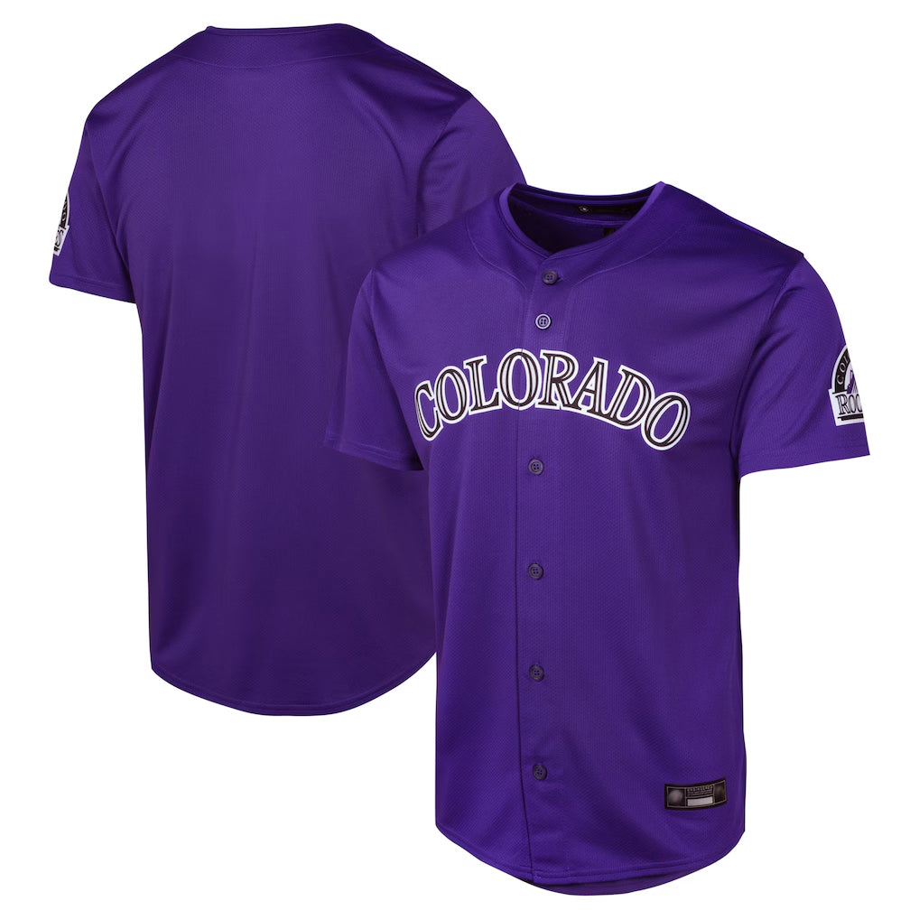 Yuxns  C.Rockies ## Rockies Blank Player Purple Limited Home Game Stitched Jerseys