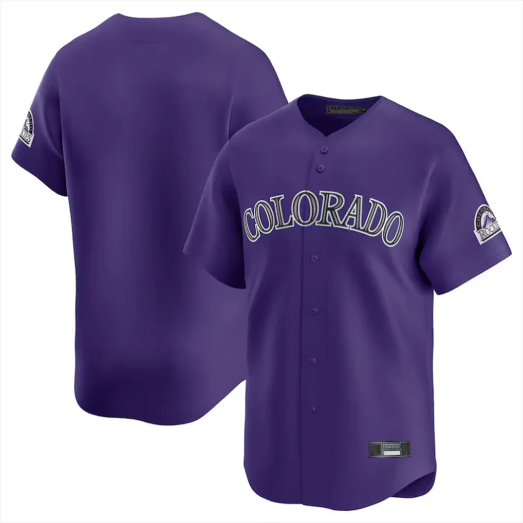 Yuxns C.Rockies ## Rockies Blank Player Purple Limited Home Stitched Jerseys