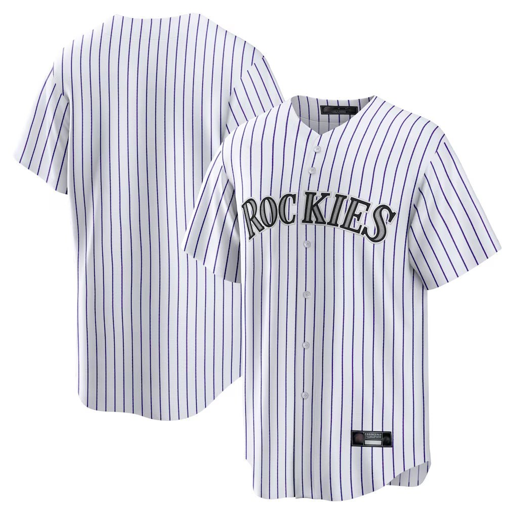 Yuxns  C.Rockies ## Rockies Blank Player White Game Home Stitched Jerseys