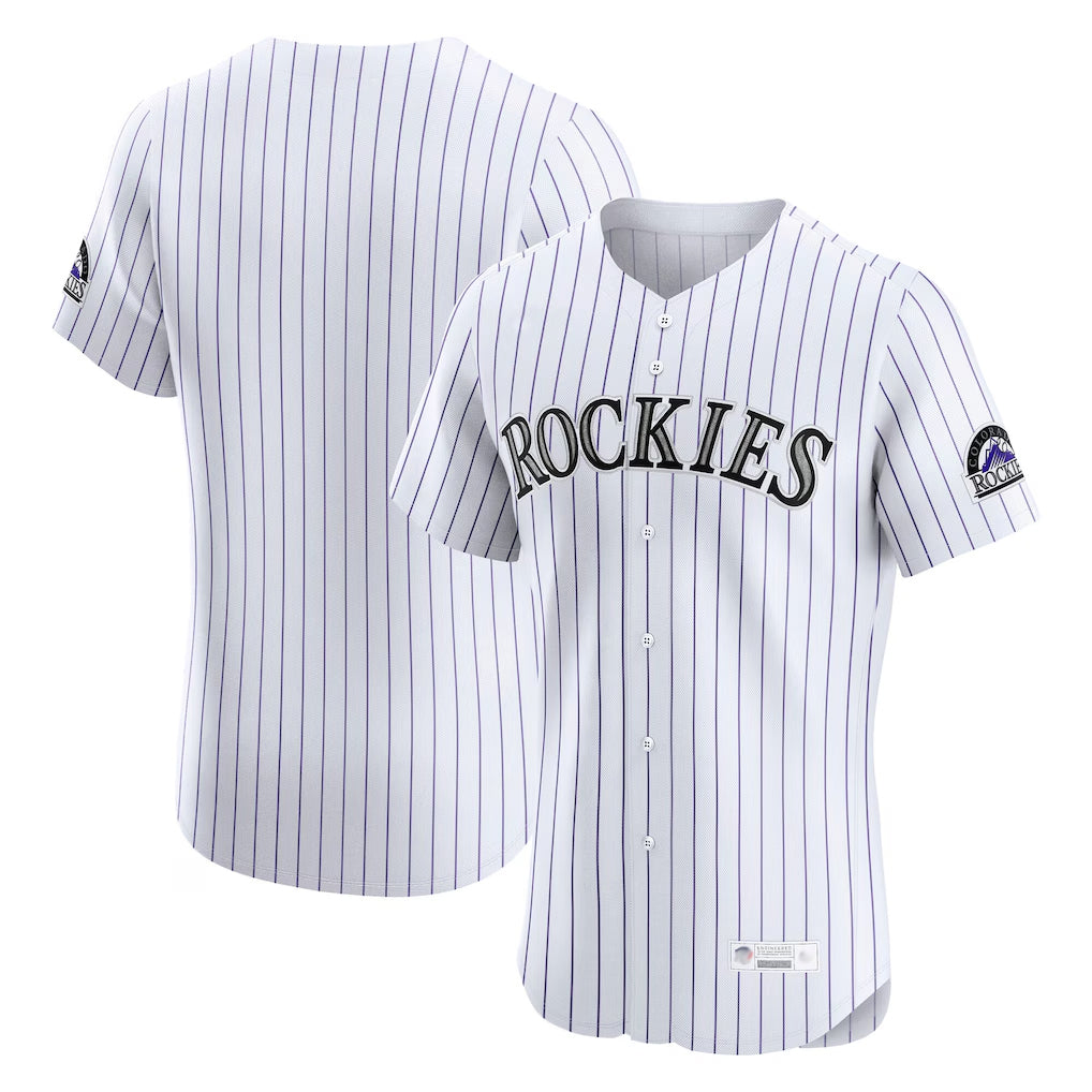 Yuxns C.Rockies ## Rockies Blank Player White Limited Elite Home Stitched Jerseys