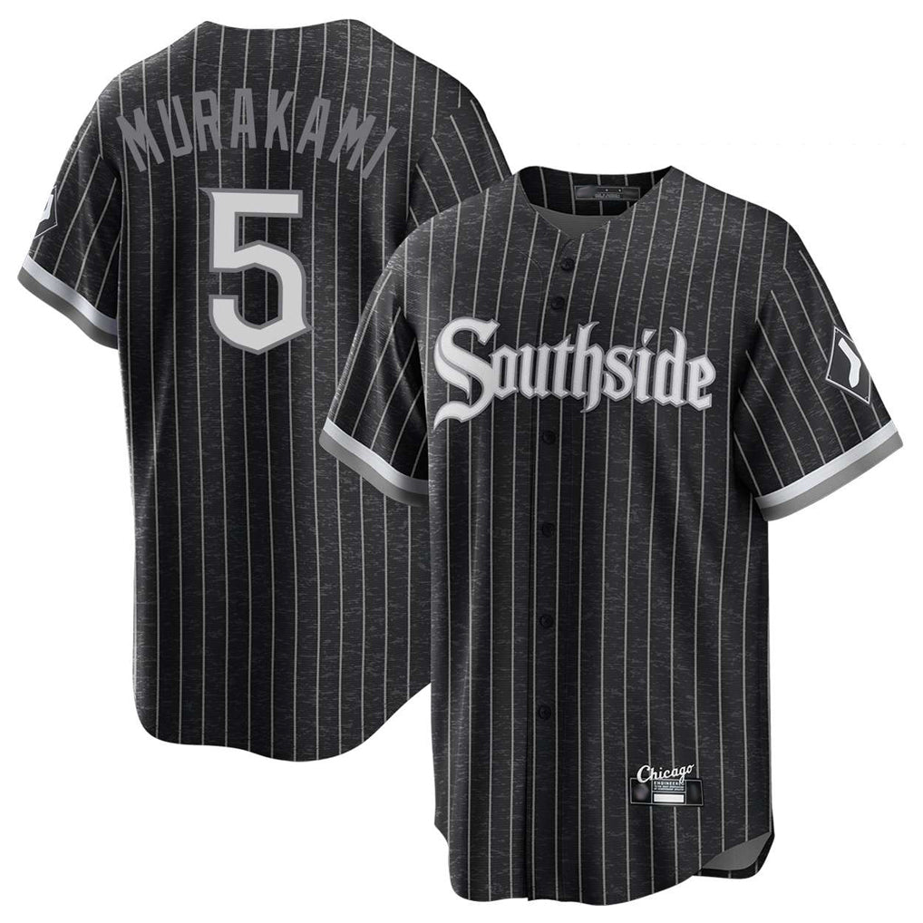 Yuxns C.White Sox #5 Munetaka Murakami Player Black City Connect Home Game Stitched Jerseys