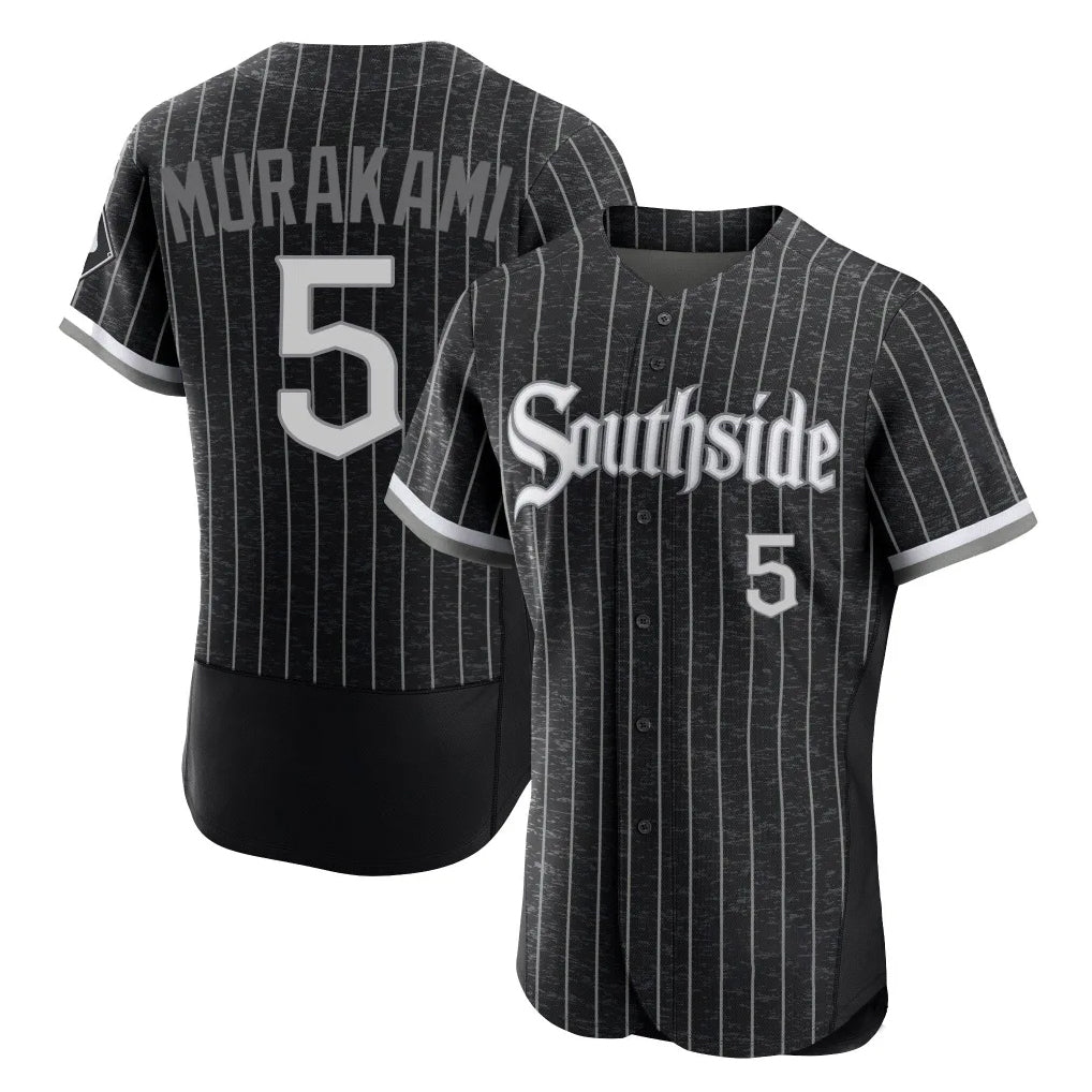 Yuxns C.White Sox #5 Munetaka Murakami Player Black City Connect Limited Elite Home Stitched Jerseys