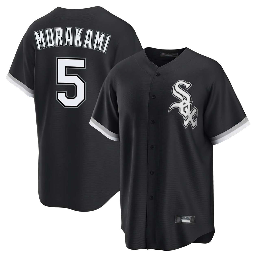 Yuxns C.White Sox #5 Munetaka Murakami Player Black Home Game Stitched Jerseys
