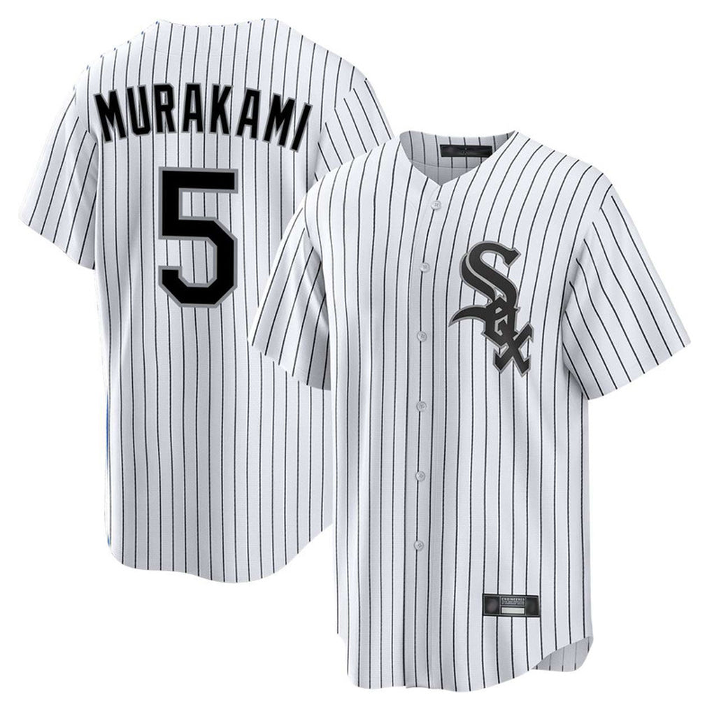 Yuxns C.White Sox #5 Munetaka Murakami Player White Stripe Home Game Stitched Jerseys