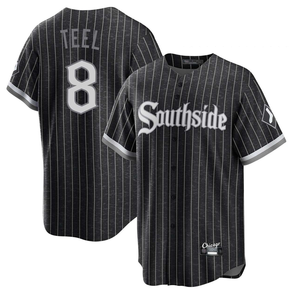 Yuxns C.White Sox #8 Kyle Teel Player Black City Connect Home Game Stitched Jerseys