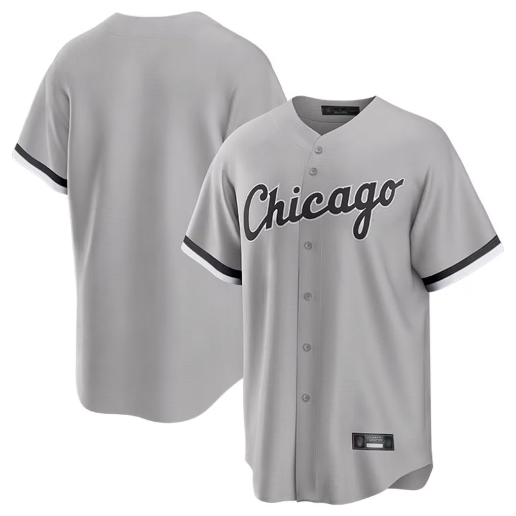 Yuxns C.White Sox ## White Sox Blank Player Gray Home Game Stitched Jerseys