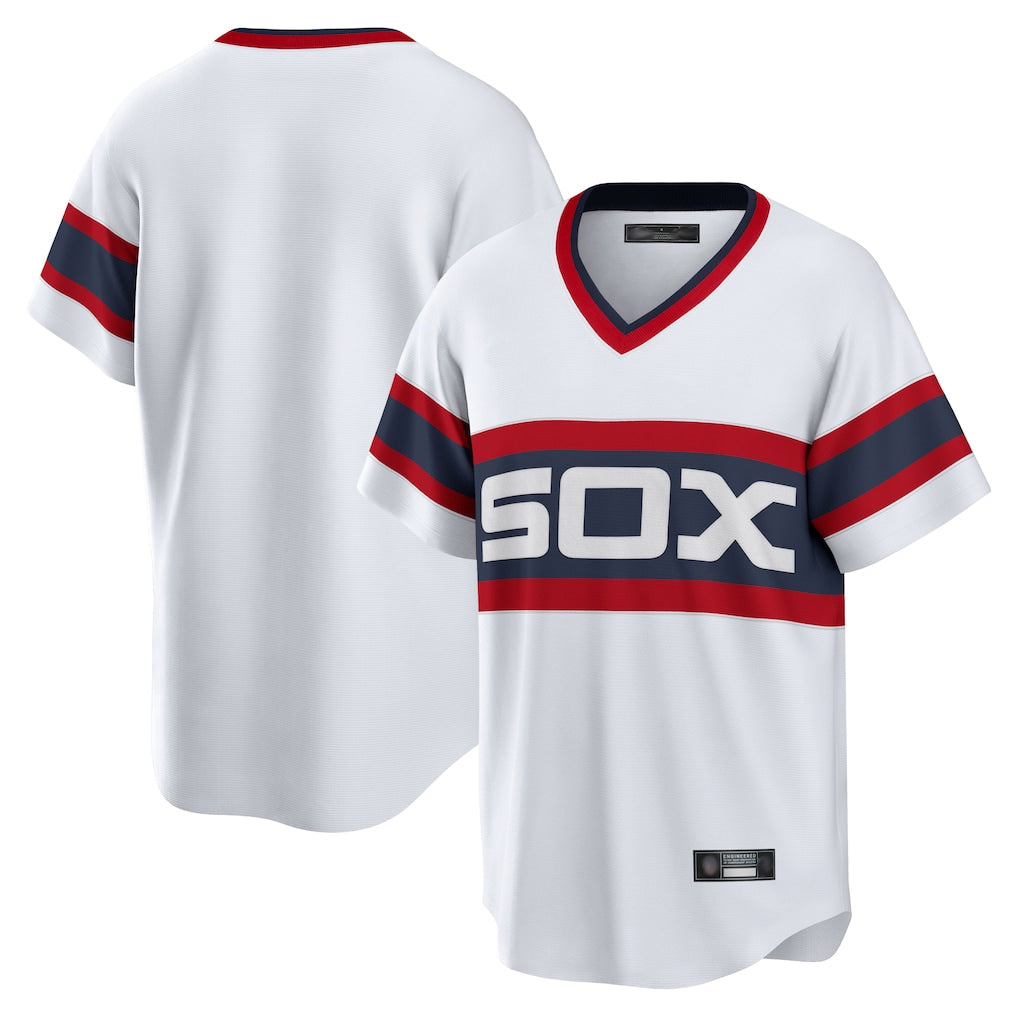 Yuxns C.White Sox ## White Sox Blank Player White T-shirt Home Game Stitched Jerseys