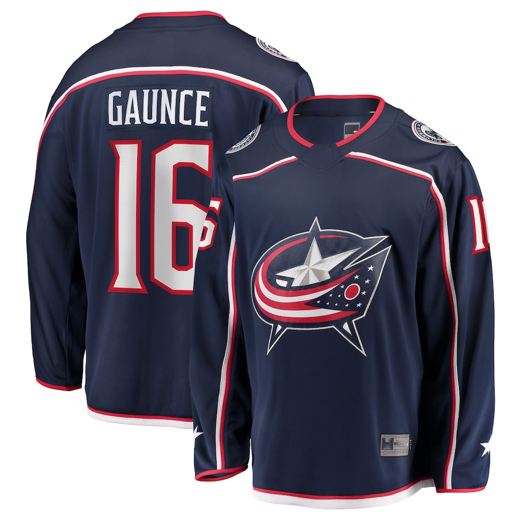 Yuxns CB.Jackets #16 Brendan Gaunce Navy Home Breakaway Jersey
