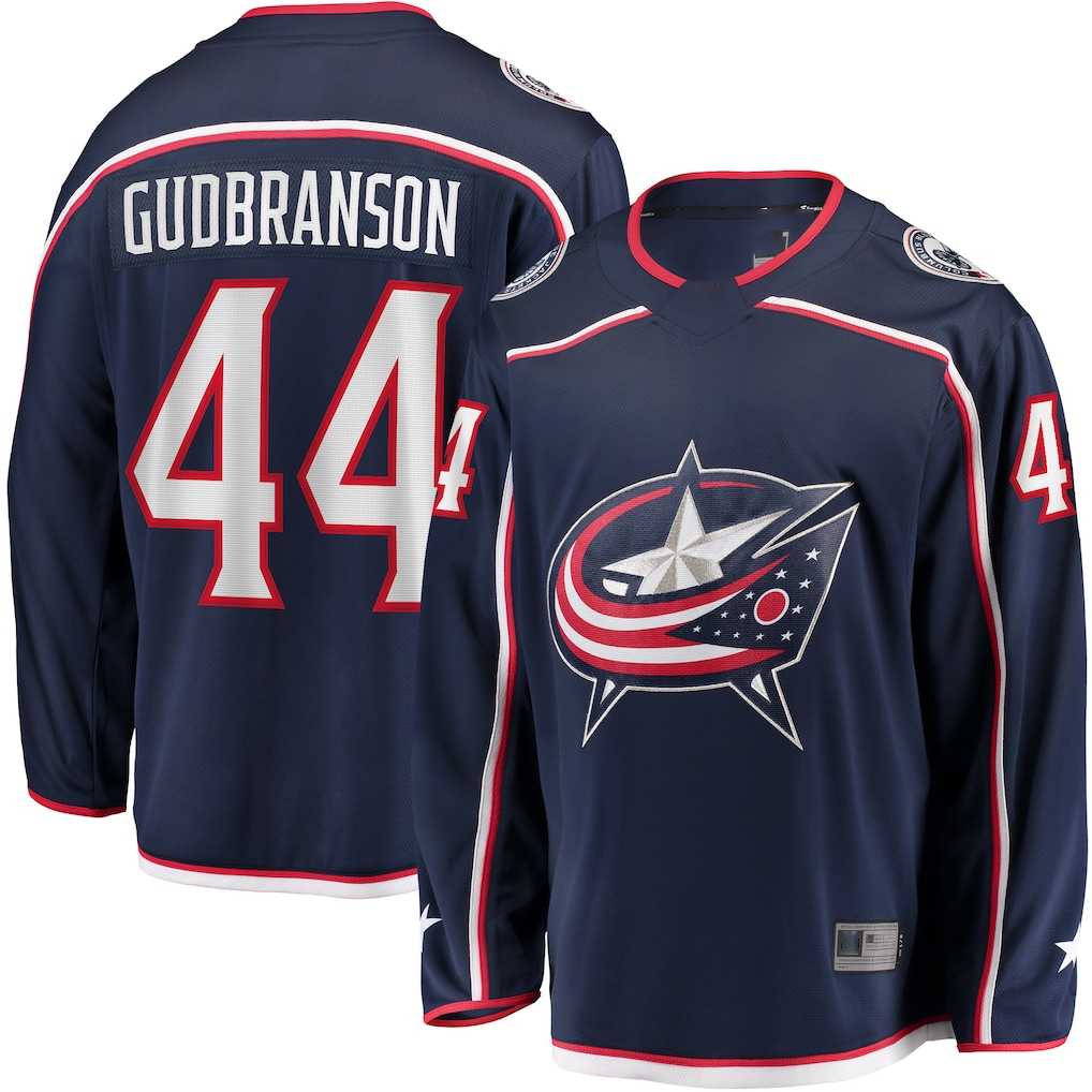 Yuxns CB.Jackets #44 Erik Gudbranson Navy Home Breakaway Player Jersey