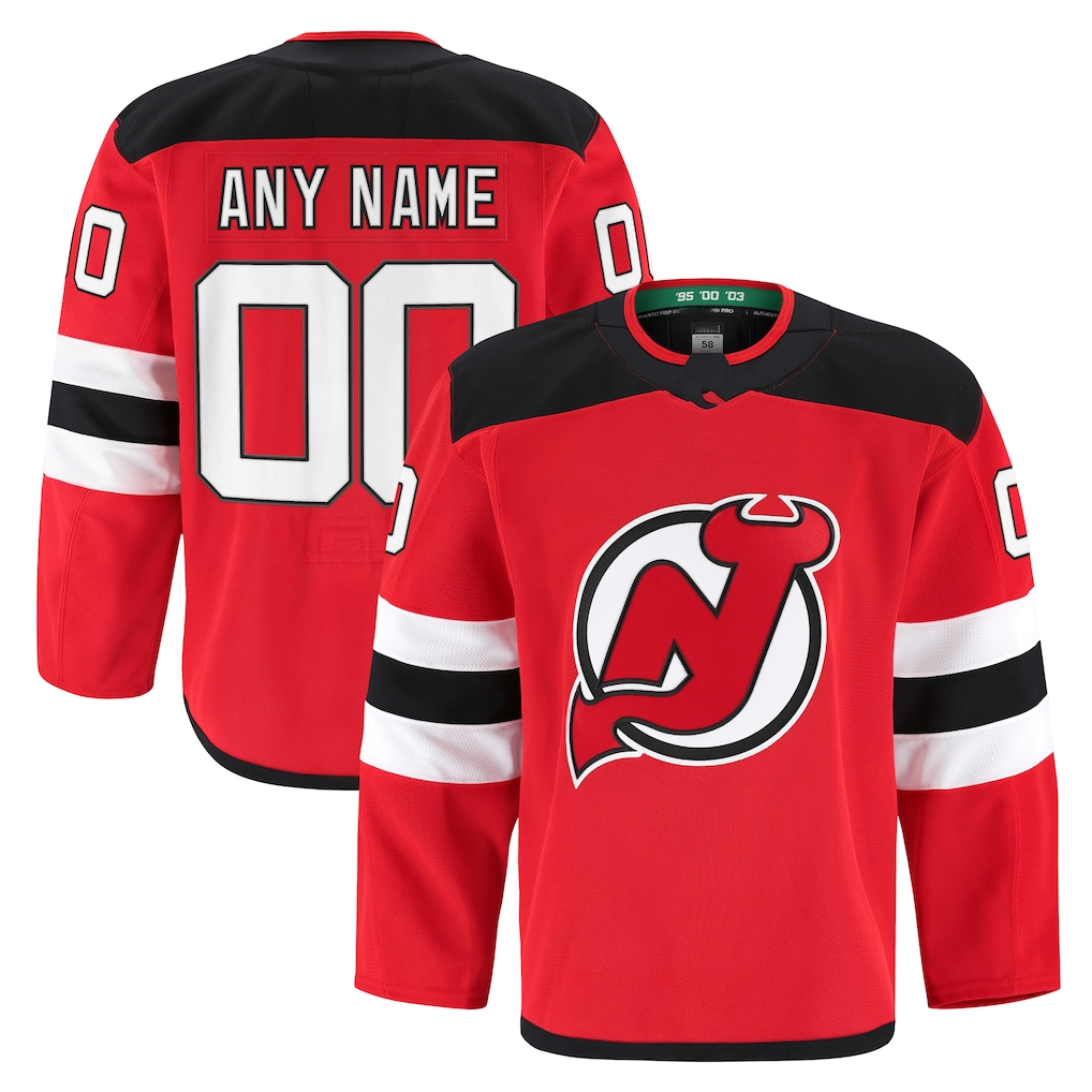 Yuxns Cheap NJ.Devils Red Home Authentic Pro Jerseys