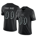 Yuxns Custom B.Ravens Black RFLCTV Limited Any Name & Numbers Stitched Jerseys
