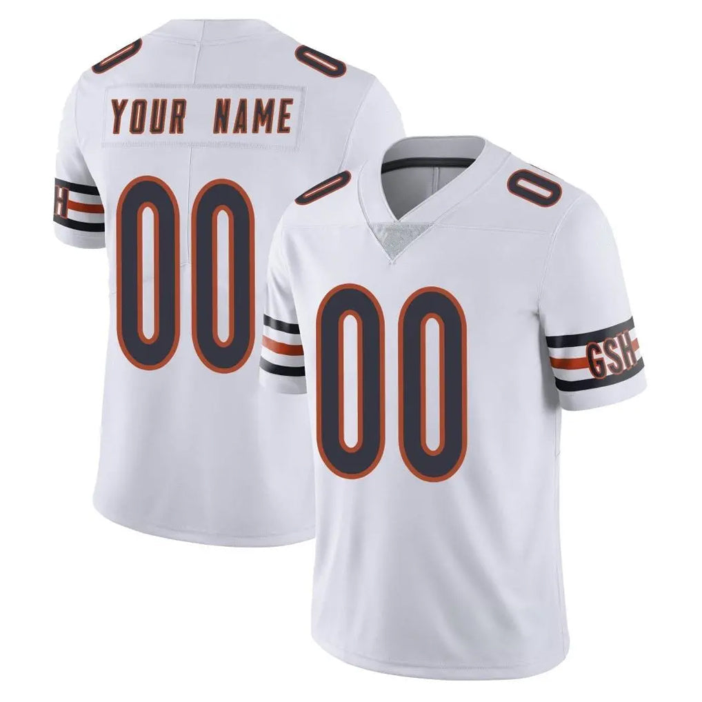 Yuxns Custom C.Bears White Vapor Untouchable Limited Home Game Any Name & Numbers Stitched Jerseys