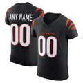 Yuxns Custom C.Bengals Black Team Vapor F.U.S.E. Elite Stitched Jerseys